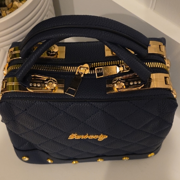 Navy Quilted Women's Bag - Picture 3 of 7